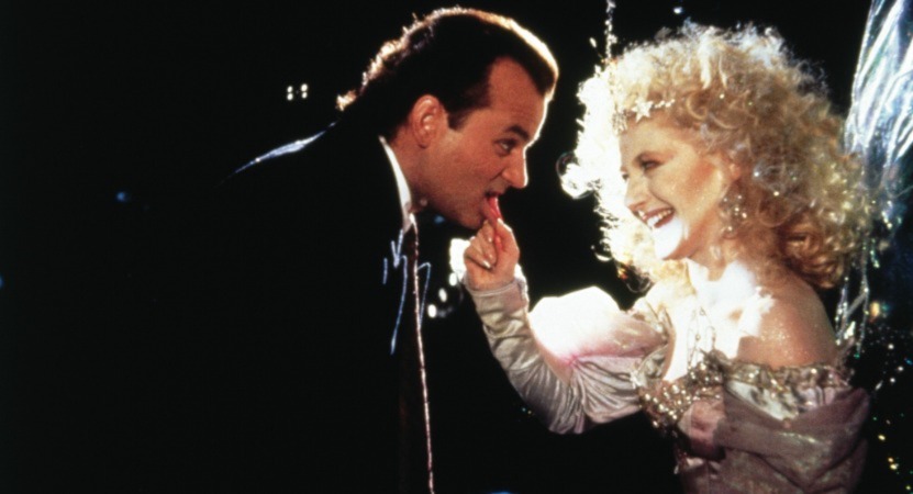 Still image from Scrooged.